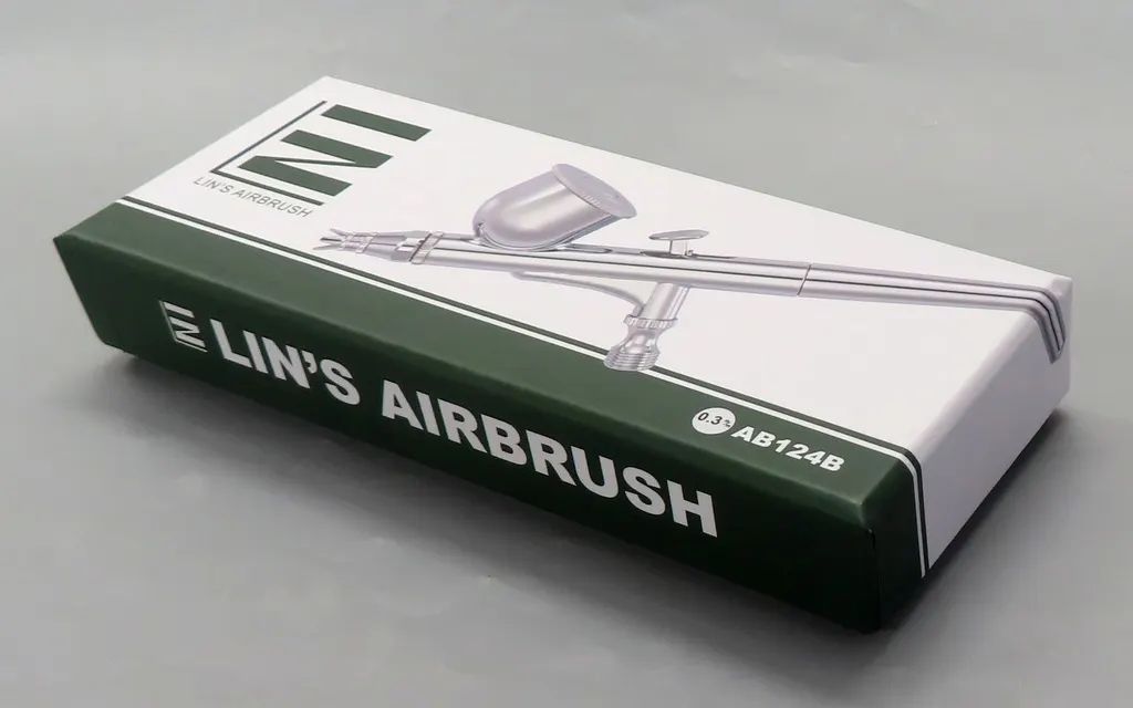 【新品】塗料・工具 エアブラシ LIN`S ＆ AIRTEX 0.3mm口径 ダブルアクション [LIN124]