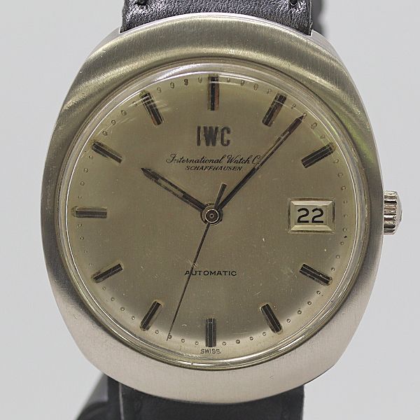 良品 稼働 IWC ヴィンテージ AT/自動巻 シルバー文字盤 メンズ腕時計 2000000 NSK MTM ABC27865