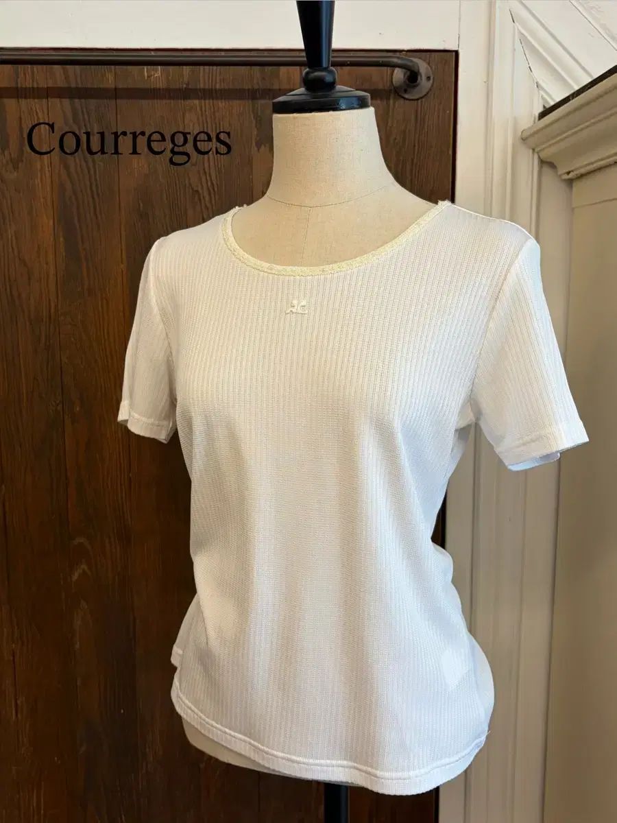 クレージュ 正規品 白 ビーズ 半袖 Tシャツ