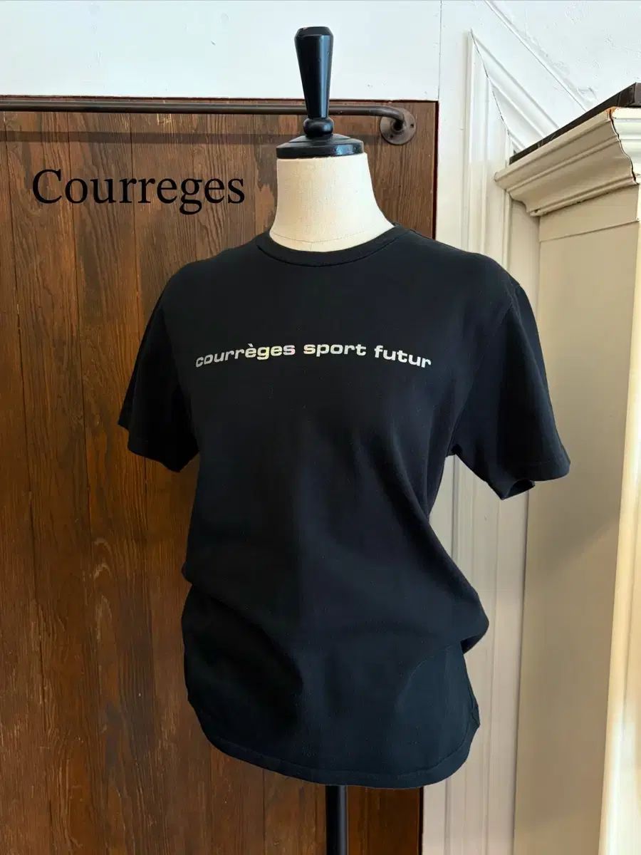 クレージュ 正規品 ブラック ロゴTシャツ