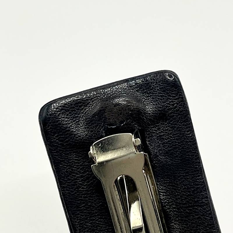 CHANEL シャネル バレッタ ココマーク 黒 ブラック ゴールド