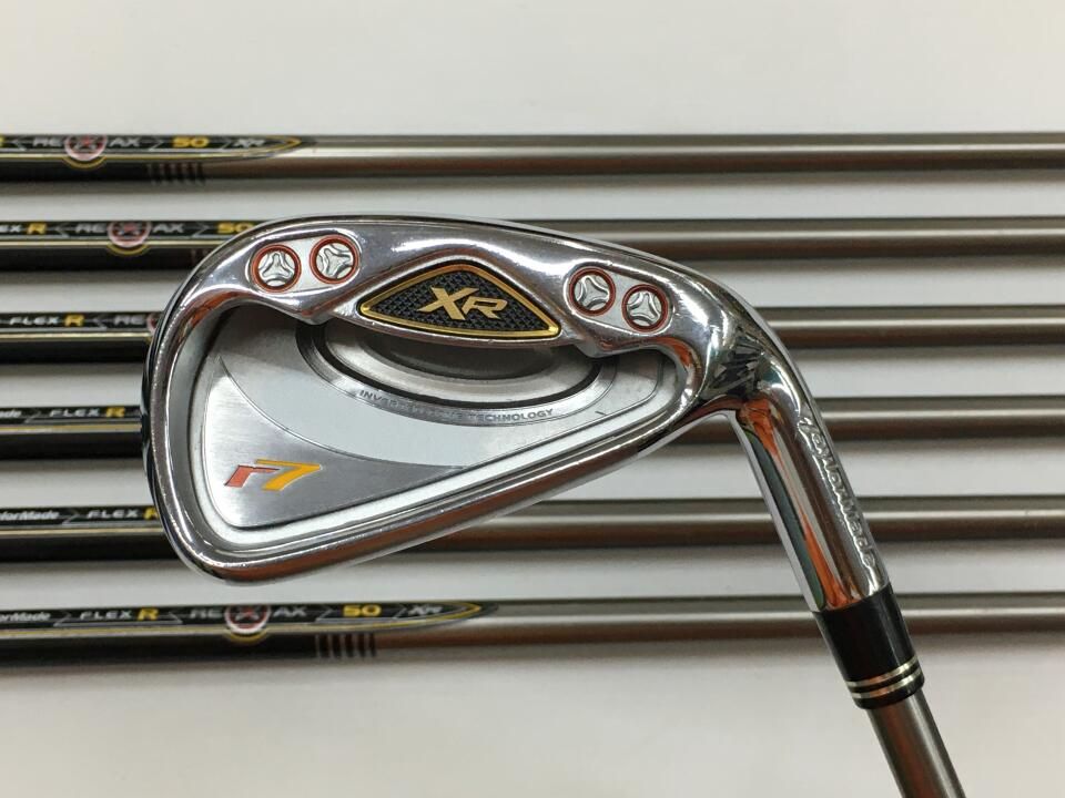 テーラーメイド　r7 XR (2007)　リアックス 50XR　Rフレックス　アイアンセット　中古【最短即日発送】