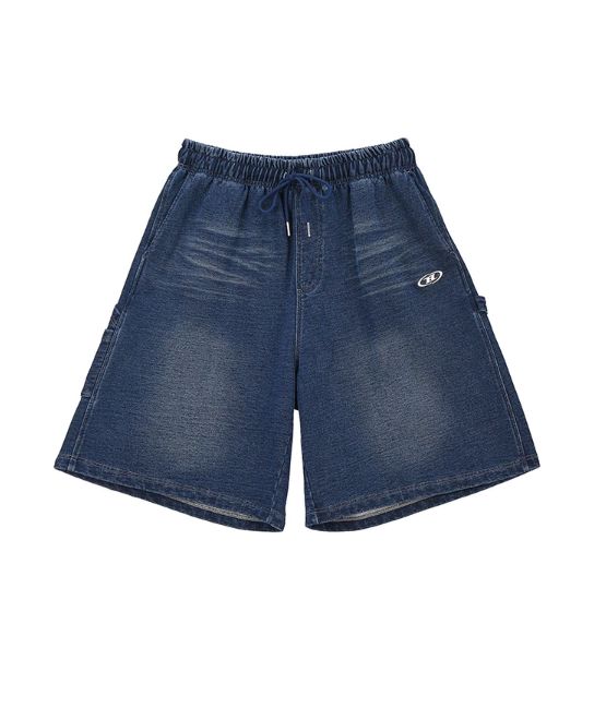 (新品) デニム ライク バミューダ パンツ ブルー 1size BORN TO WIN VOLANTE