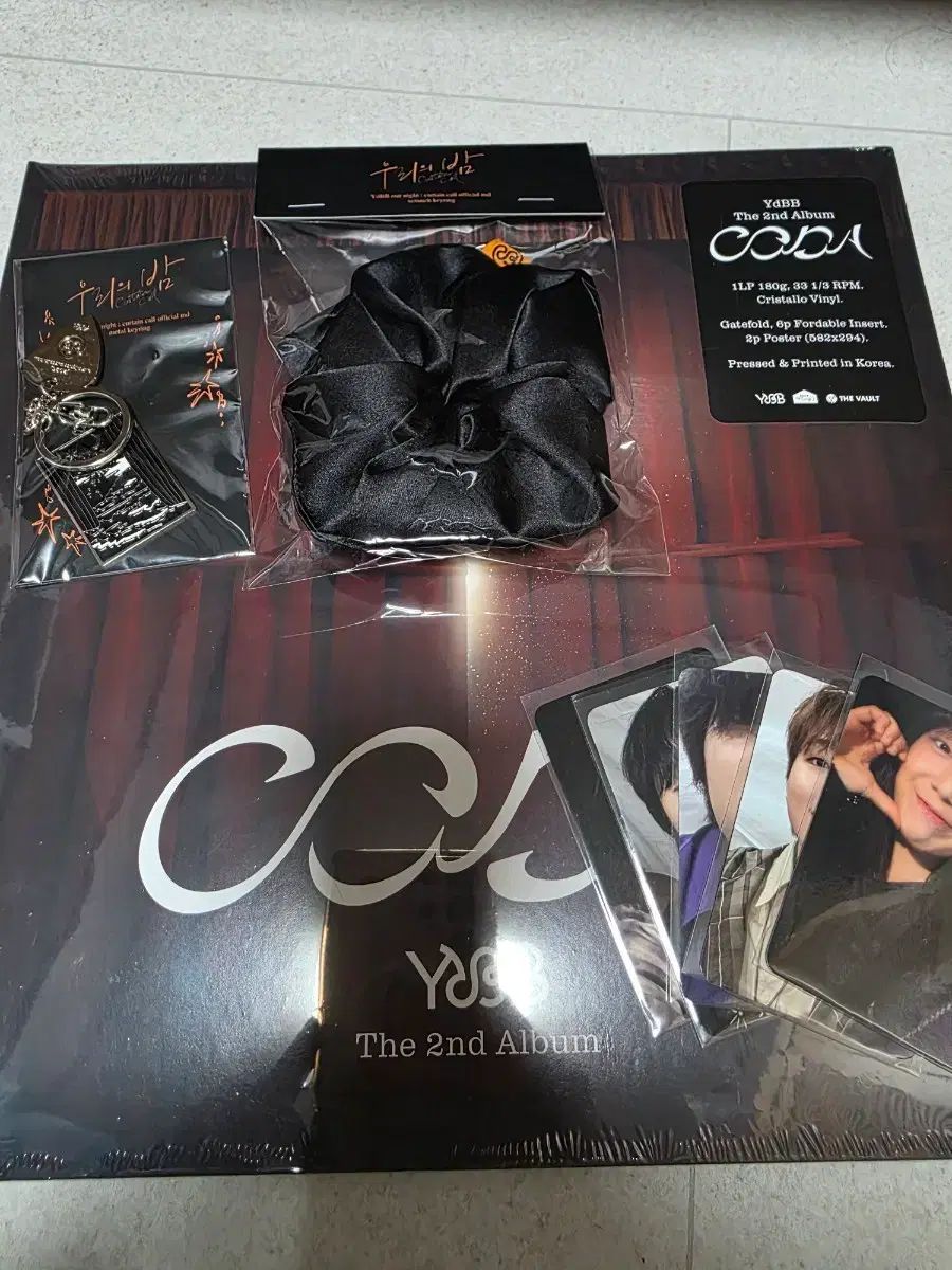 ユーダビンバンド CODA The 2nd Album LP + 黒 内臓 バンド キーリング フォトカード トレカ