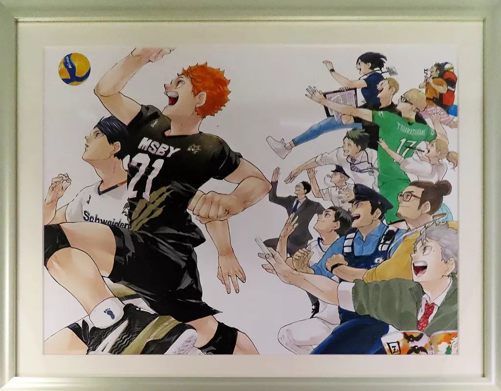 ハイキュー!! 複製原画 額装付き 非売品 希少品 当選品 中古】アニメムック 付属品付)ハイキュー 額装高精細複製原画 ジャンプ