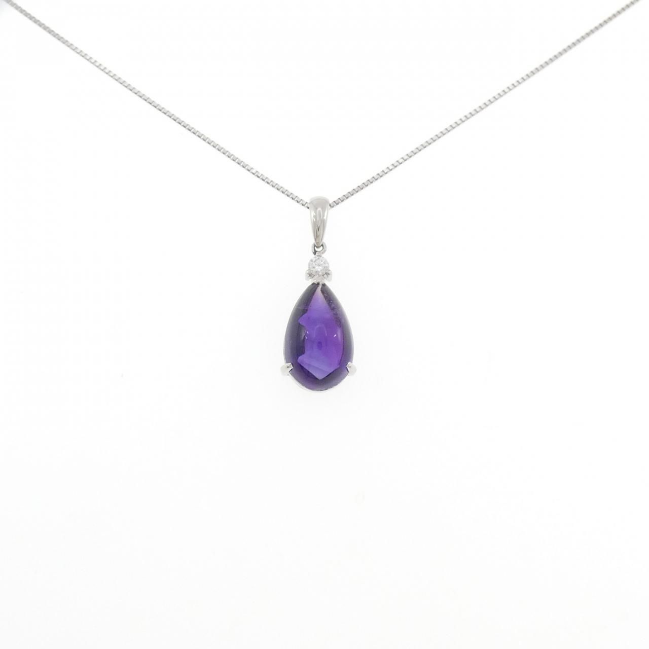 PT900/PT850 アメジスト ネックレス 3.60CT