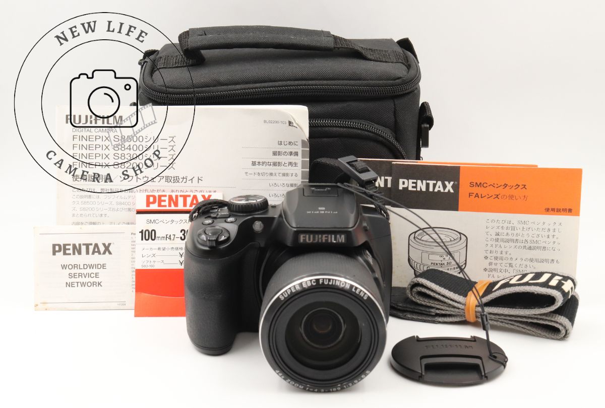 Good Condition ☆ Fujifilm FUJIFILM Compact Digital Camera Fine Pix S8400 Black ## #17883