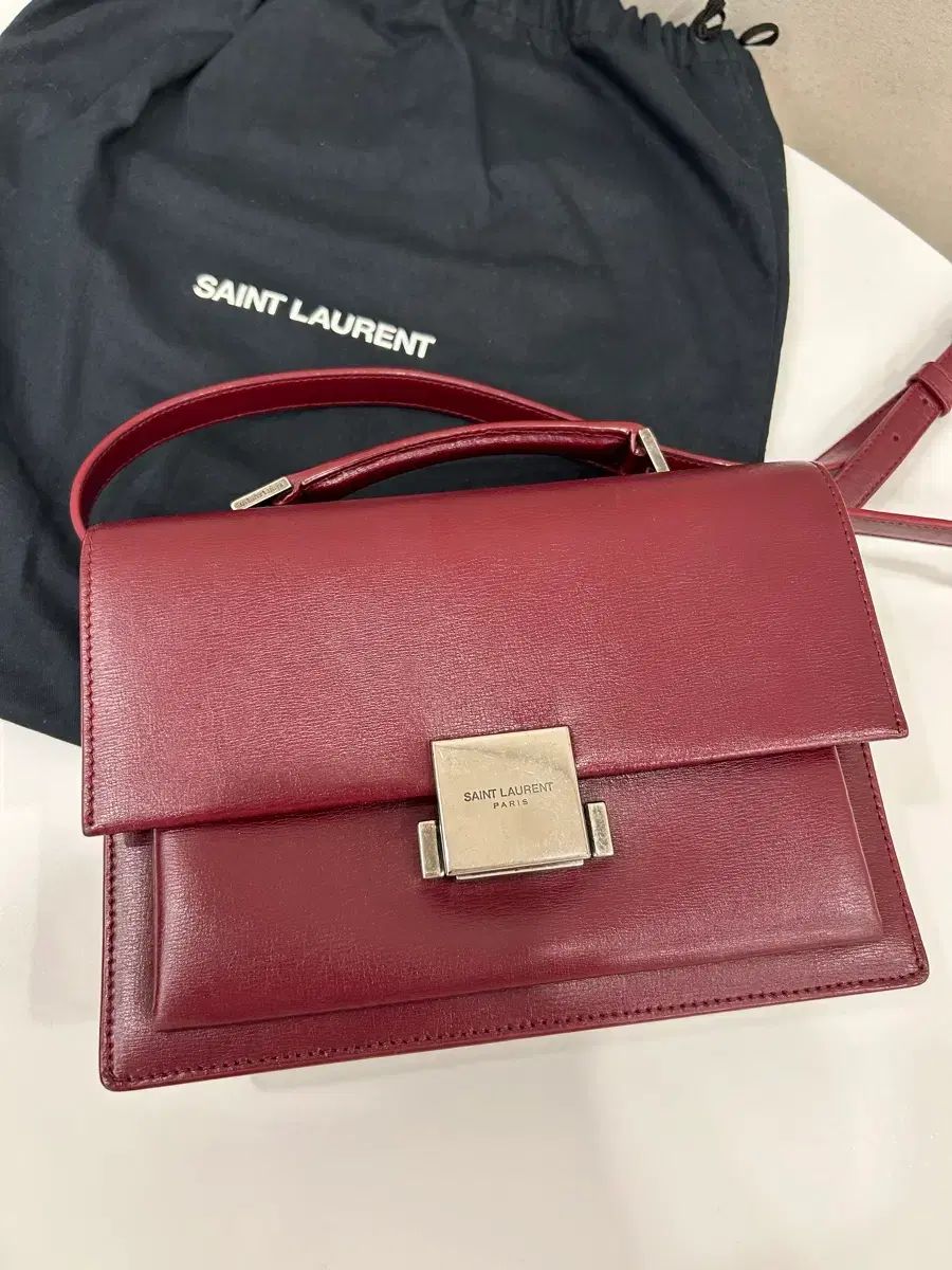Saint Laurent サンローラン バーガンディ チュールバッグ (正規品)