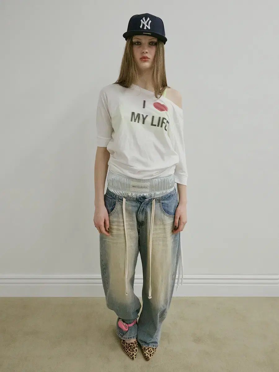 SCULPTOR Brushed Denim Pants Light Blue