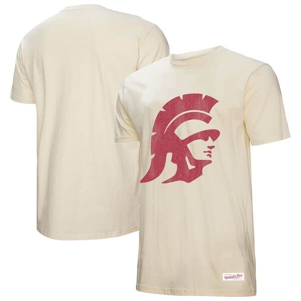 ミッチェルネス メンズ トップス Tシャツ ヴィンテージ Mens Mitchell Ness Cream USC Trojans Vintage Tone TShirt Cream クリーム