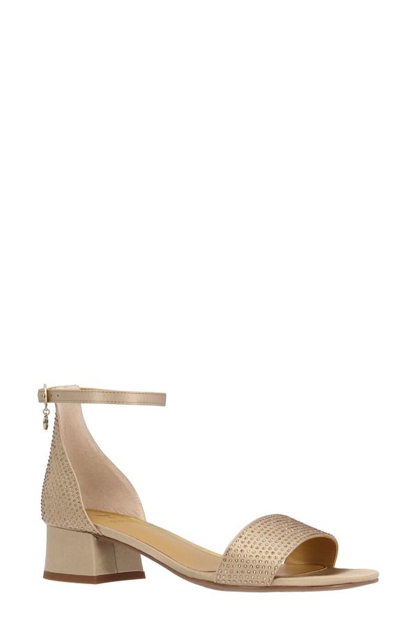 ジェイレニー レディース シューズ ヒール サンダル アンクル J Rene Winsley Ankle Strap Sandal Beige ベージュ