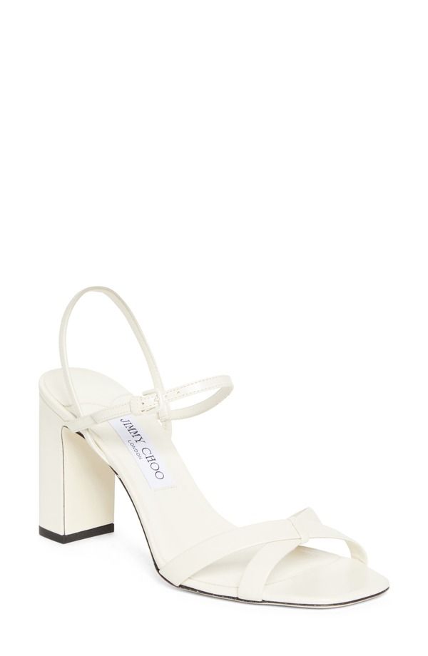 ジミーチュー レディース シューズ サンダル ヒール Jimmy Choo Elsy Block Heel Sandalatte 124,900円