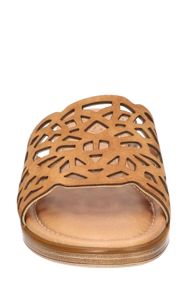 ベラヴィータ レディース シューズ ヒール サンダル Bella Vita CasItaly Wedge Slide Sandal Whiskey Italian Leather
