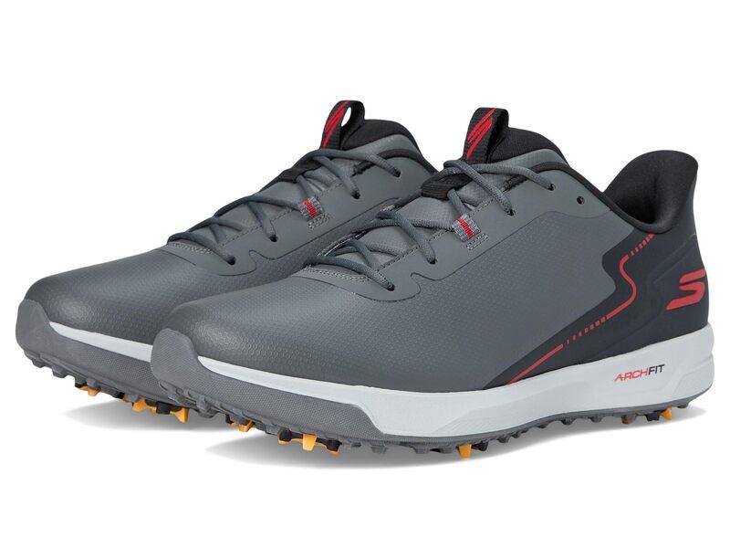 スケッチャーズ メンズ シューズ スニーカー Skechers GOLF Elite Vortex Rival ArchFit Golf Shoe Charcoal チャコール