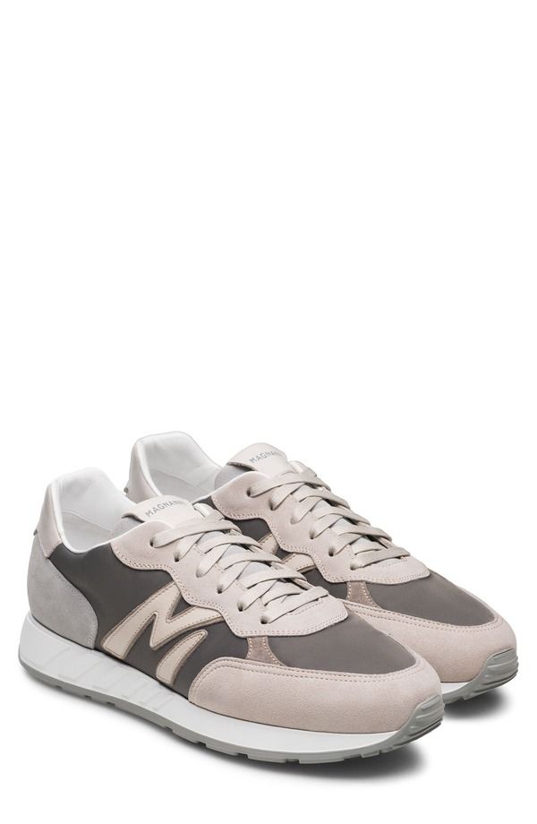 マグナーニ メンズ シューズ スニーカー Magnanni Yoki Navy Sneaker Grey And Bone グレー