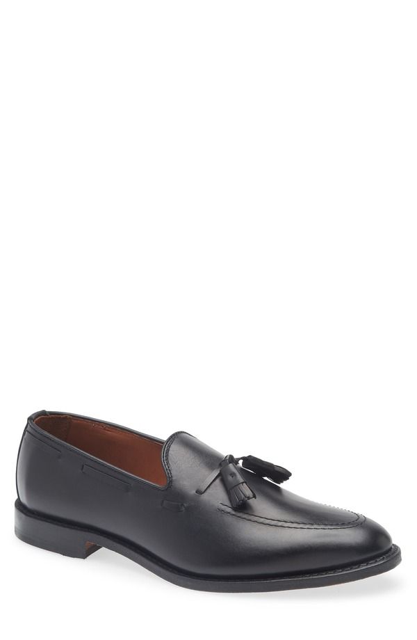 アレン エドモンズ メンズ シューズ スリッポン・ローファー Allen Edmonds Grayson Tasseloafer Black Leather ブラック