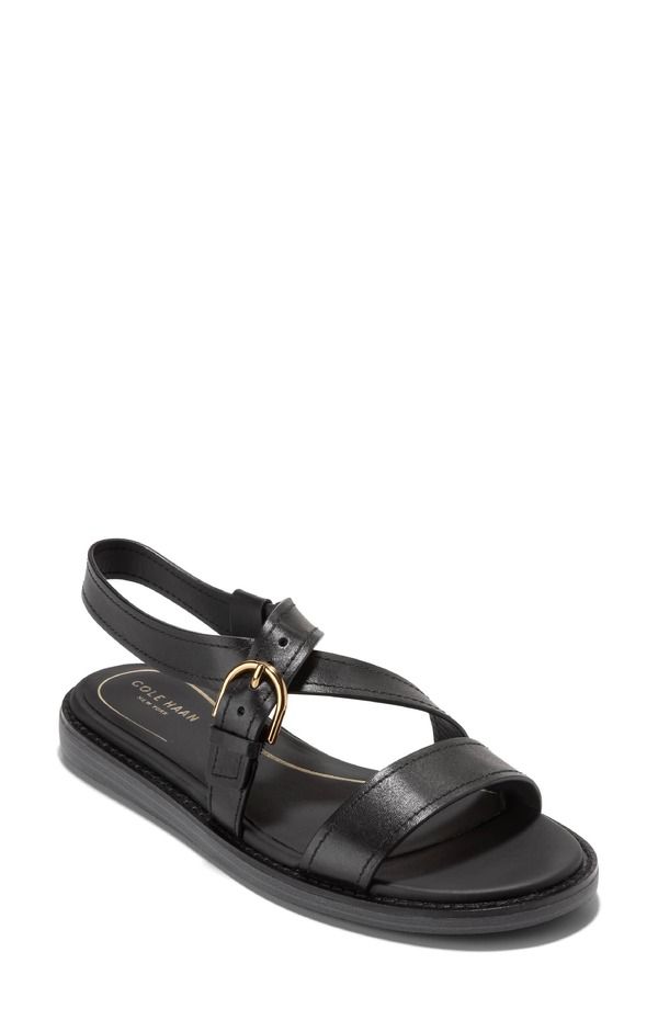 コールハーン レディース シューズ サンダル Cole Haan Kami Slingback Sandal Black Leather ブラック