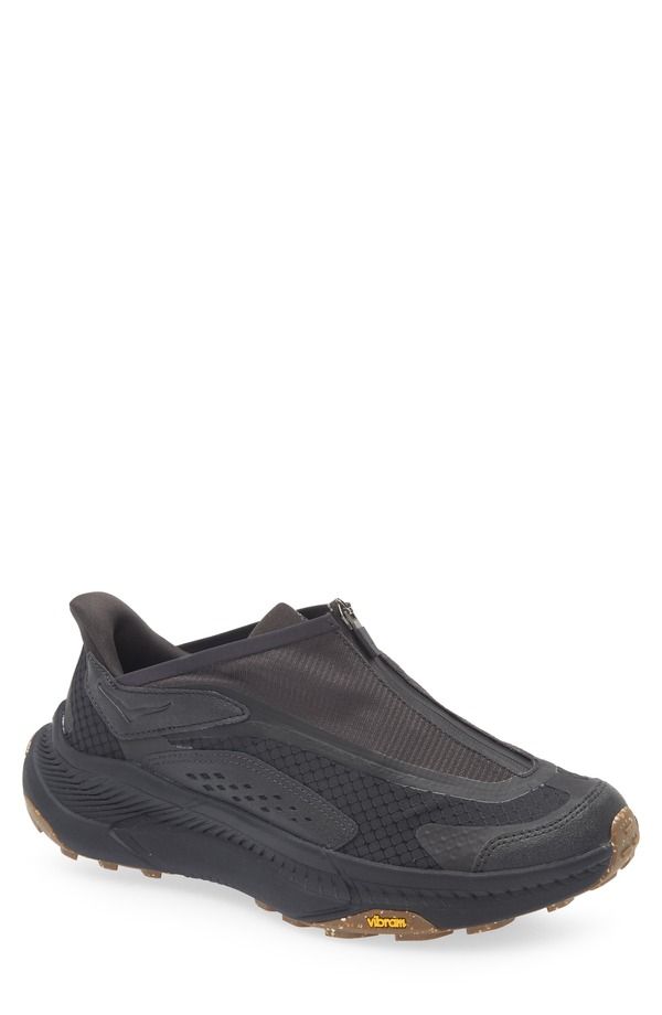 ホカオネオネ レディース シューズ スニーカー HOKA Projectransport Zip Sneaker Carbon Black Black ブラック