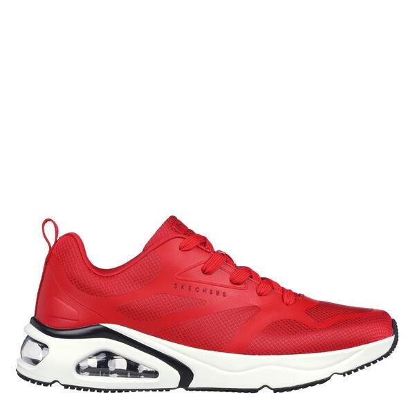 スケッチャーズ メンズ シューズ スニーカー プリント メッシュ オーバーレイ Skechers Mens Mesh Print Overlay LowTop Trainers Red レッド