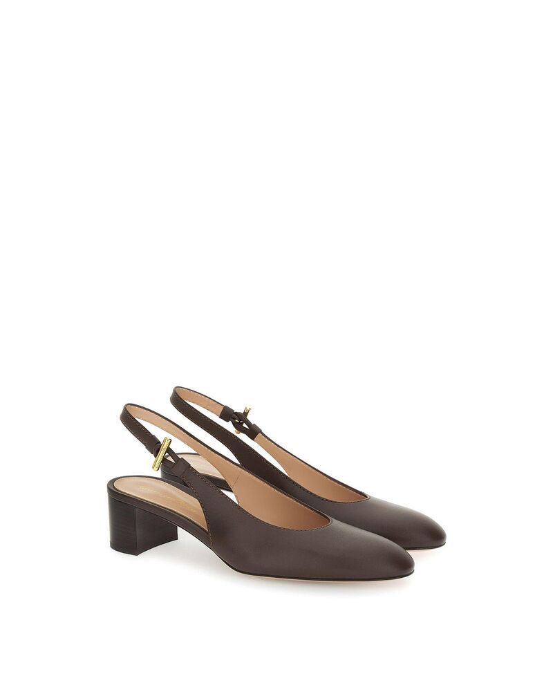 ジャンヴィト ロッシ レディース シューズ パンプス Gianvito Rossi Womens Anaislingback Pumps Dark Brown Calf Leather ブラウン 163,400円