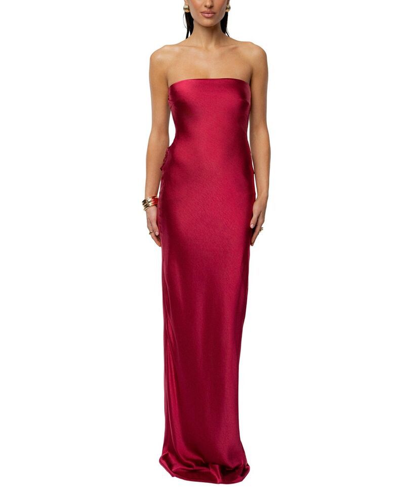 ジェイラックスレーベル レディース トップス ワンピース サテン マキシ JLUXLABEL Regal Rising Satin Maxi Dress Red レッド 27,936円