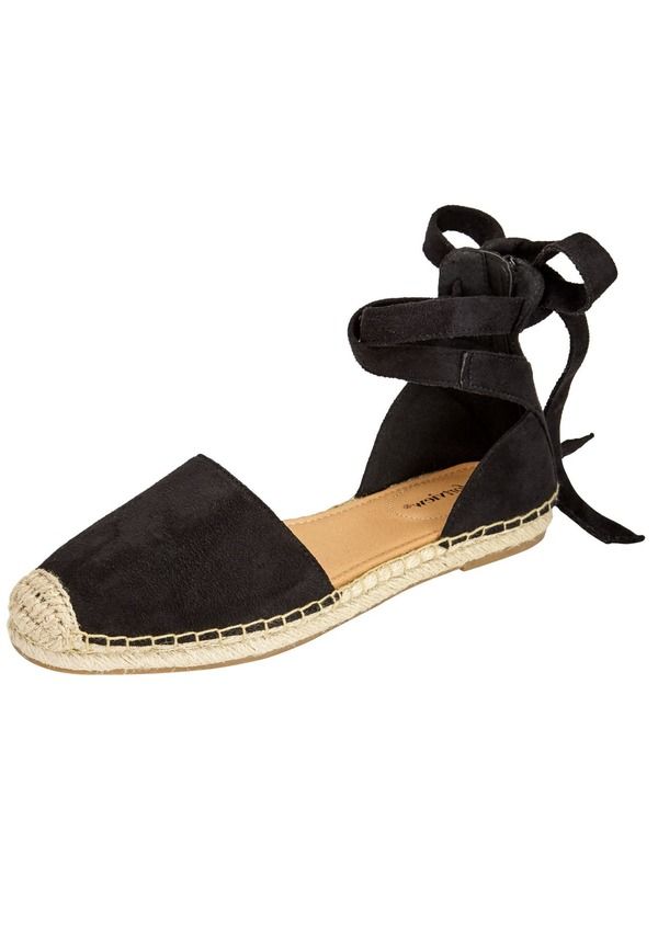 コンフォートビュー レディース シューズ サンダル Comfortview The Shayla Flat Espadrille Black ブラック