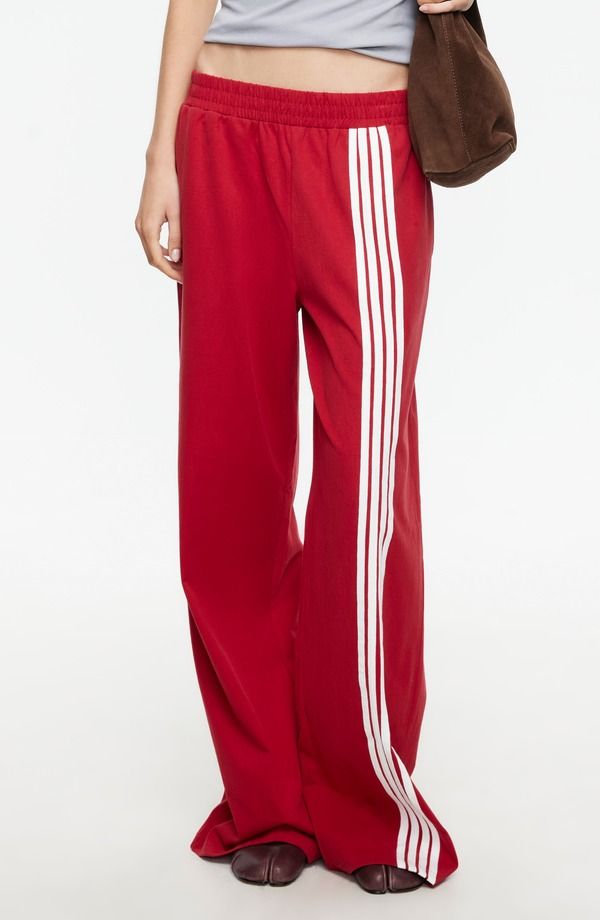 ライオネス レディース ボトムス レギンス トラックパンツ LIONESS Red Eye Track Pants CRIMSON クリムゾン
