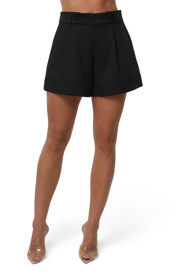 ジェイラックスレーベル レディース ボトムス ハーフパンツ・ショーツ ショートパンツ JLUXLABEL Soft Breeze Shorts BLACK ブラック
