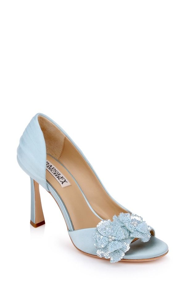 バッドグレイミッシカ レディース シューズ ヒール サンダル スパンコール Badgley Mischka Collection Yana Sequin Flower Sandal Women MIS