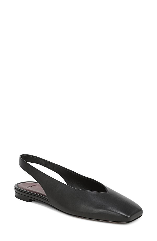 ヴィンス レディース シューズ パンプス Vince Darlina Slingback Flat Women BLACK ブラック