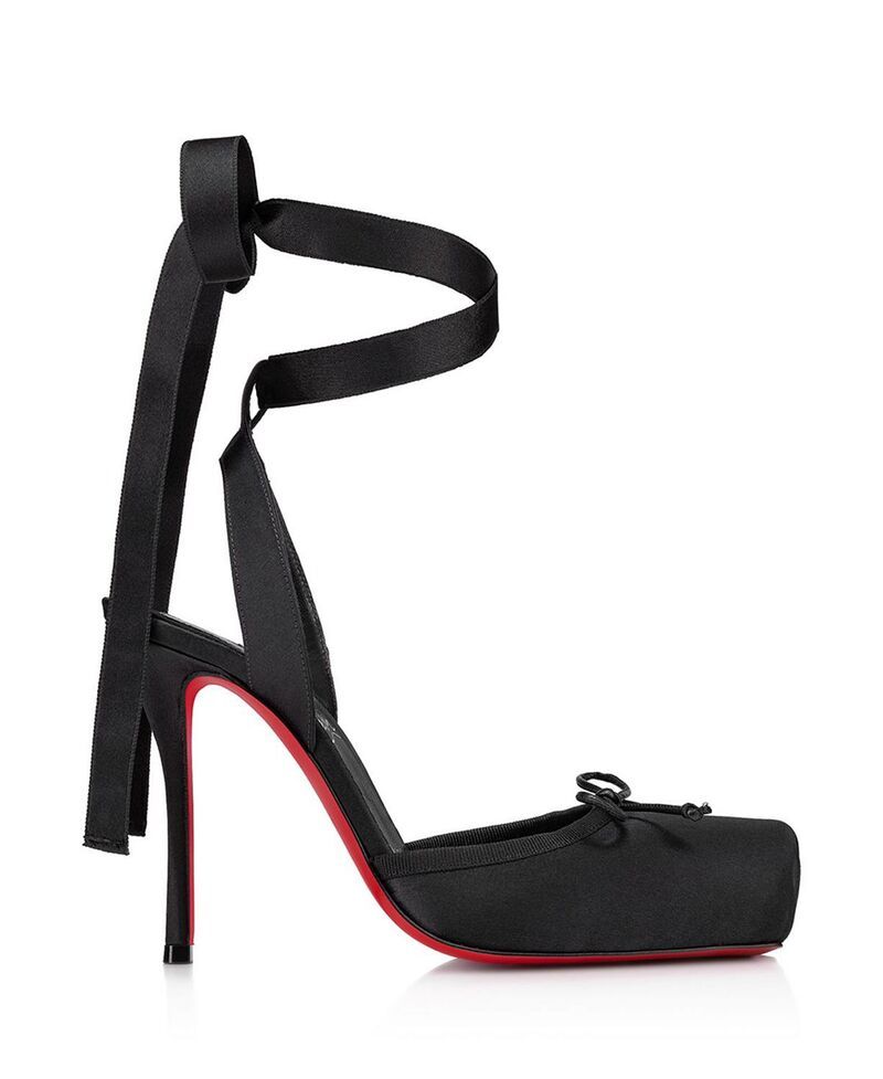 クリスチャン・ルブタン レディース シューズ パンプス レース Christian Louboutin Womens Cassia Lace Up 100mm Strappy Pumps Black