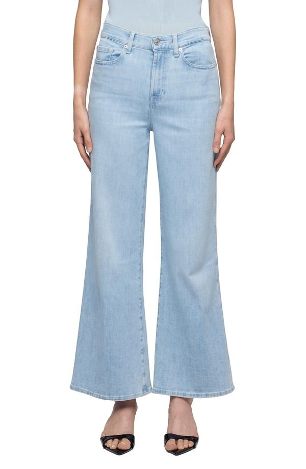 セブンフォーオールマンカインド レディース ボトムス デニムパンツ ワイドレッグ ハイウエスト アンクル ジーンズ 7 For All Mankind Lotta High Waist Ankle W