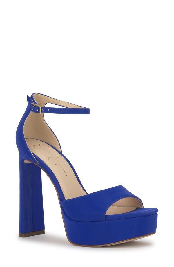 ジェシカシンプソン レディース シューズ サンダル プラットフォーム アンクル Jessica Simpson Telxia 2 Ankle Straplatform Sandal Women BLU