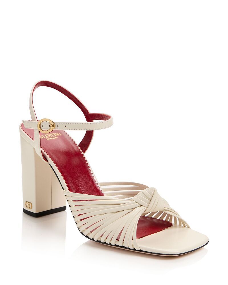ヴァレンティノ レディース シューズ サンダル Valentino Garavani Womens Annet Strappy Sandals Ivory アイボリー 180,400円
