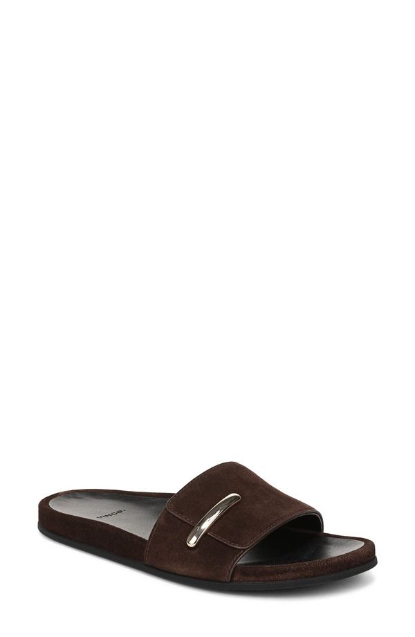 ヴィンス レディース シューズ サンダル Vince Sadie Slide Sandal Women CACAO BROWN ブラウン