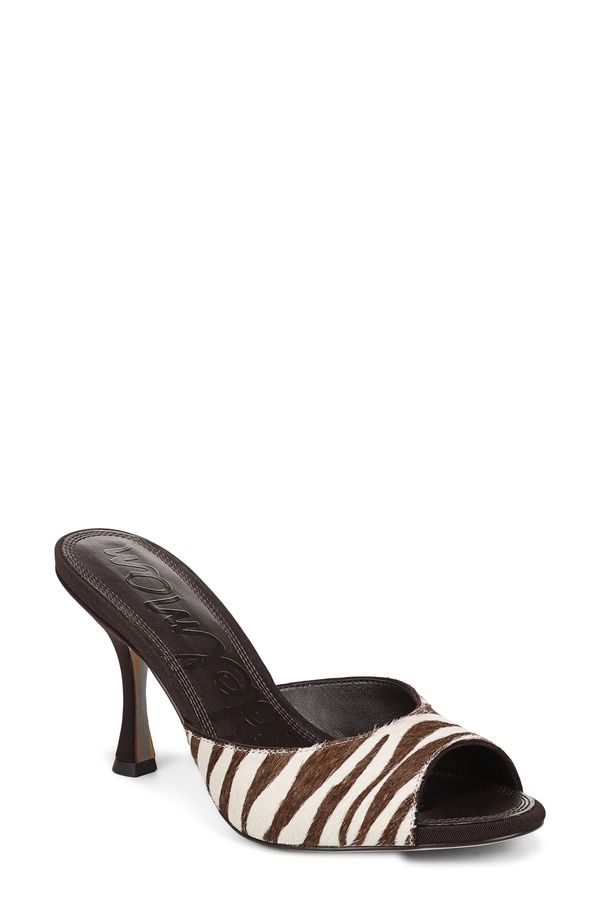 サムエデルマン レディース シューズ パンプス サンダル Sam Edelman Jeanie Slide Sandal Women CHOCOLATE IVORY CALF HAIR アイボリー 34,320円