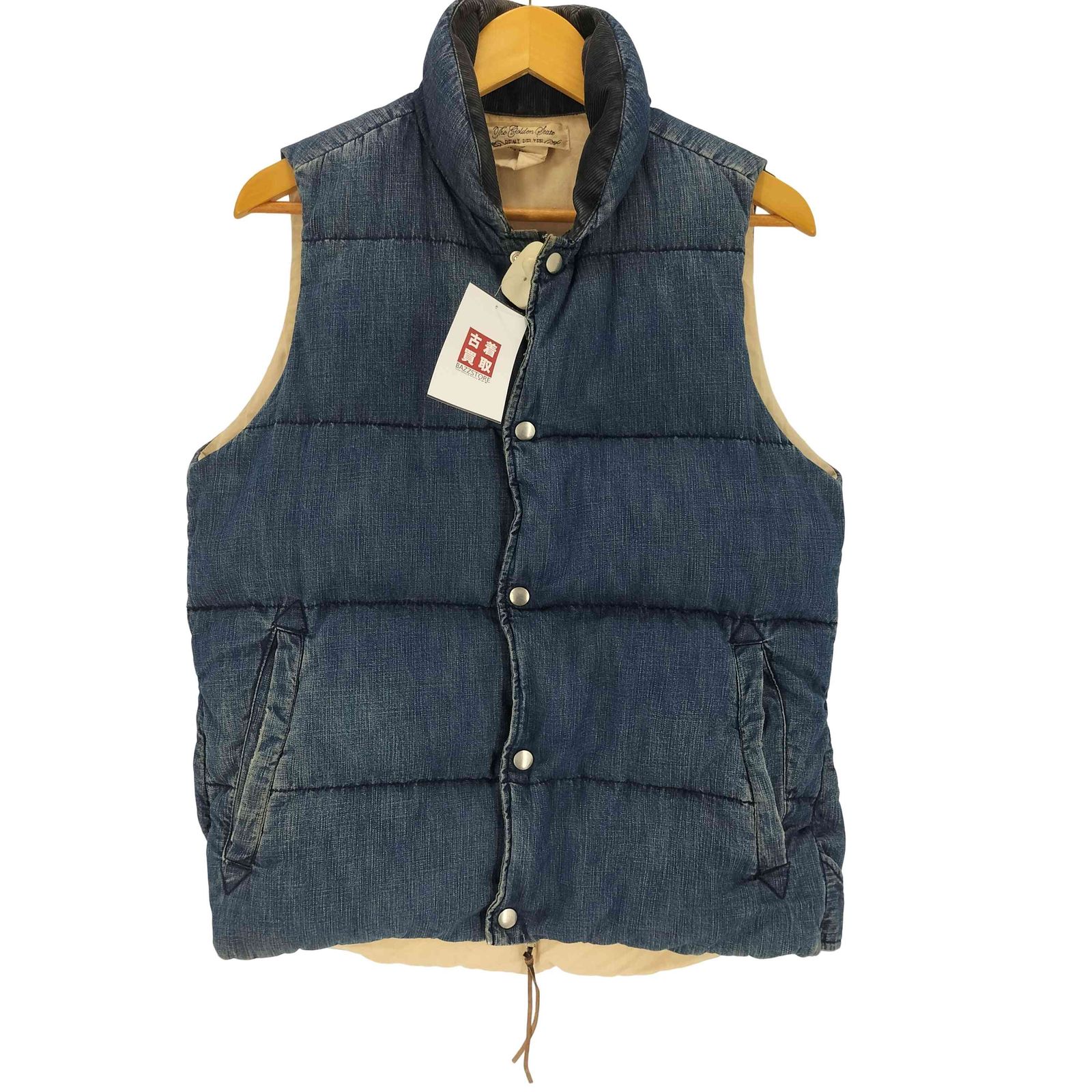 REMI RELIEF The Golden State Sサイズ ダウンベスト レミレリーフ REMI RELIEF The Golden State デニムダウンベスト