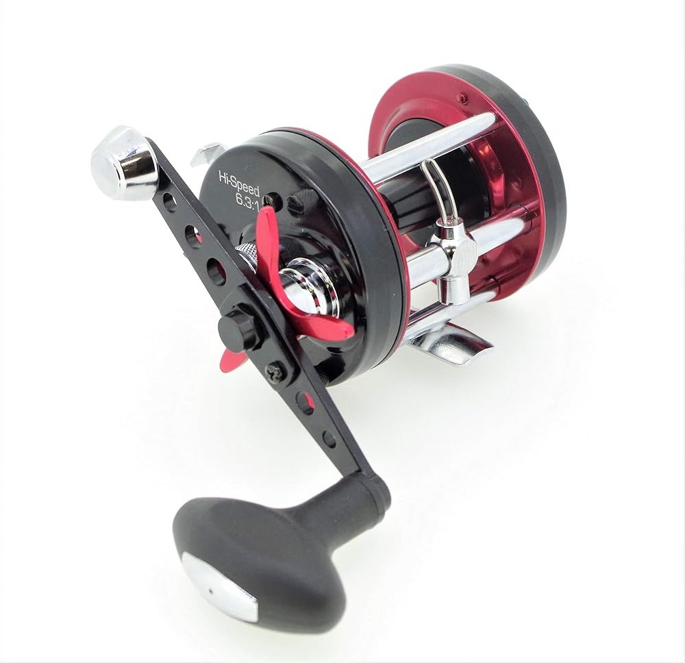 AbuGarcia (アブガルシア) アンバサダー (Ambassadeur) 6500CS ロケット ブラック/レッド ハイスピード 右巻き カウンターバランスハンドル カゴ釣り丸形リール