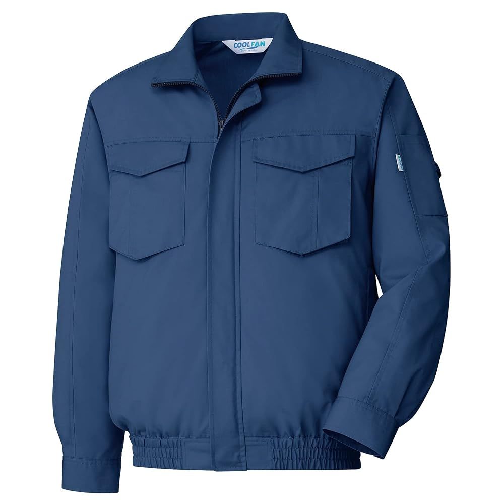 [ミドリ安全] クールファン 電動ファン対応 ファン別売 作業服 長袖 ブルゾン T/C 男女兼用 WE47 上 ネイビー L 8,496円
