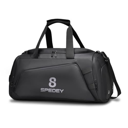 [SPEDEY] 大容量 ボストンバッグ 3Way 40L ダッフルバッグ 多機能 シューズ収納 キャリーケースストラップ ショルダーバッグ リュック バックパック 旅行 ジム ゴルフ 防水 ハイグレードモデル [BB-02 3WAY BOS 26f63278 6,386円