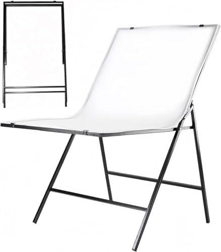 撮影テーブル 60.5×100cm PVC ホワイト両面 折りたたみ式 鉄製フレーム 耐荷重 6kg 商品・静物撮影用 | 軽量で持ち運び簡単 拭き取り容易 省スペース収納 完成品即使用可 簡易撮影スタジオ 出張・店舗撮影対応ym d31c9dd5 7,121円