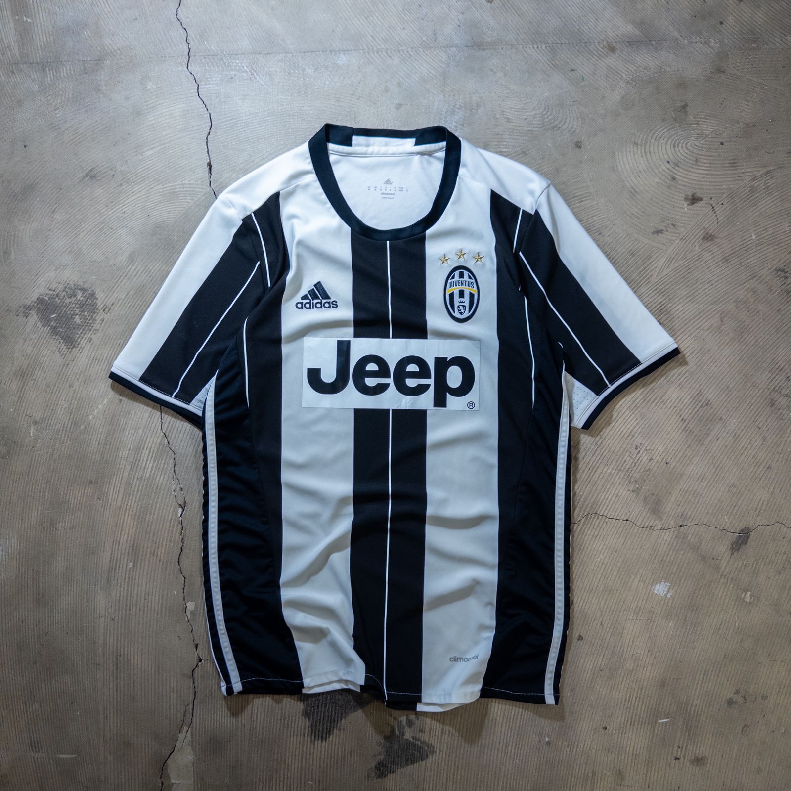 古着 00〜10年代 adidas アディダス ゲームシャツ サッカーユニフォーム Juventus ユベントス メンズS