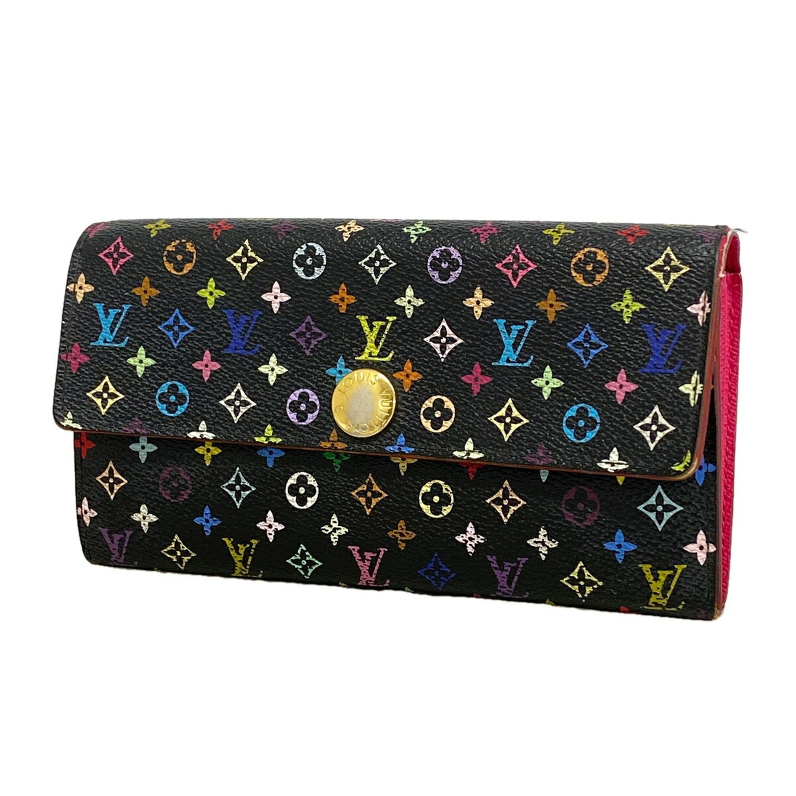 ルイ・ヴィトン(Louis Vuitton) ルイ・ヴィトン 長財布 モノグラム・マルチカラー ポルトフォイユサラ M93747 ノワール グルナードレディース