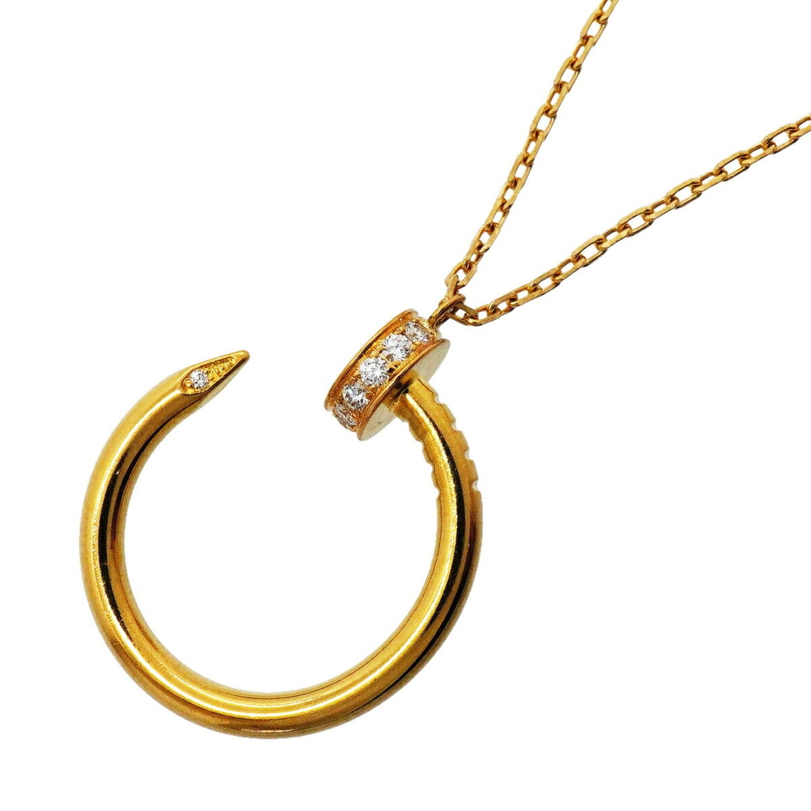 カルティエ(Cartier) カルティエ ネックレス ジュストアンクル 18KYG イエローゴールド ダイヤモンドレディース