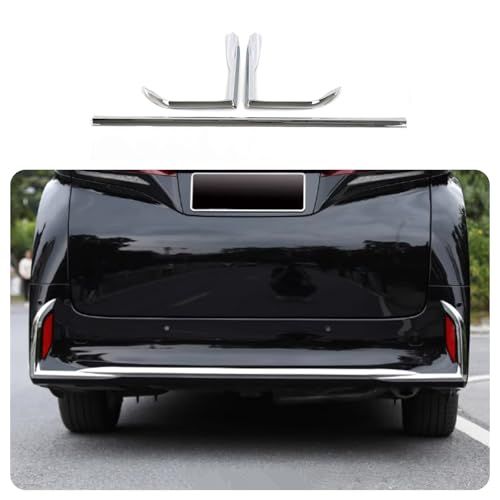 N◆ZUNEIGUNGトヨタ 新型 アルファード 40系 に適合リアバンパー アンダー ガーニッシュTOYOTA ALPHARD 専用 設計外装 パーツ アクセサリーABS 樹脂製3枚【クロームメッキ】 2da372ee