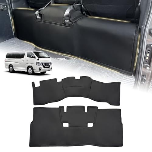 R★GIMUYA ニッサン NV350 キャラバン E26系 エンジンルームカバー フロント リア デッキカバー PVCレザー CARAVAN E26 DX 2012年6月?現行 専用設計 アクセサリー マジックテープ固定 防水 防汚 防キズ d137d05a