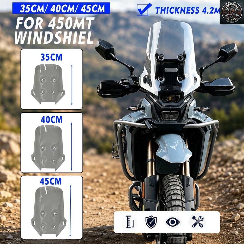 2026 CFMOTO 450MT 2024 2025 WINDSHIELD 450 MT MOTORCYCLE FRONT WINDSCREEN CF450MT WINDSHIELD PARTS 8,085円
