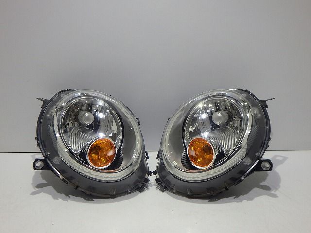 ミニクーパー　ヘッドライト　左右　ハロゲン　R55　R56　RR57　0.301.255.702/0.301.255.701　綺麗　コーティング　260731250