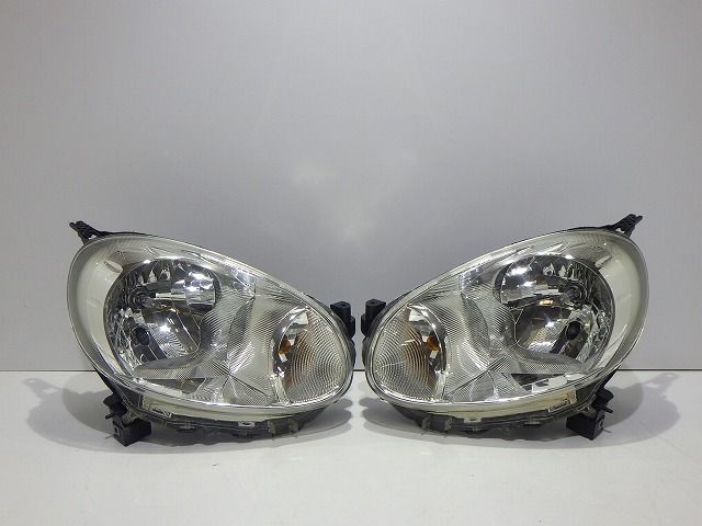 マーチ　ヘッドライト　左右　ハロゲン　K13　BNK13　前期　H009　レベ付　コーティング　綺麗　260731239