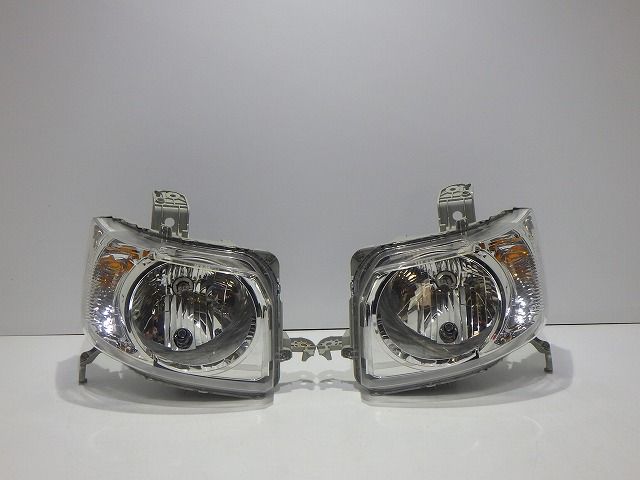 N-BOX ヘッドライト左右 ハロゲン JF1 JF2 P9911 L 後期 レベ付き コーティング 美品 260731234